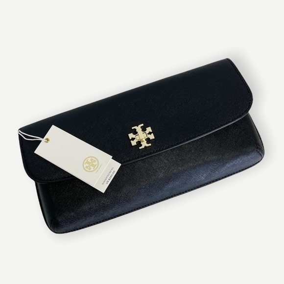 Tory Burch Handbags - TORY BURCH Diana Saffiano Leather Slim Clutch